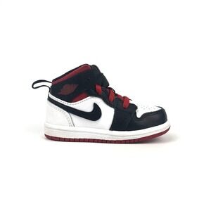 Jordan 1 Mid 'Gym Red Black Toe' (TD) White DQ8425-106 Slip-on 6C‎ Nike Retro